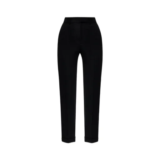 The Attico Turn-Up Hem Belted Trousers