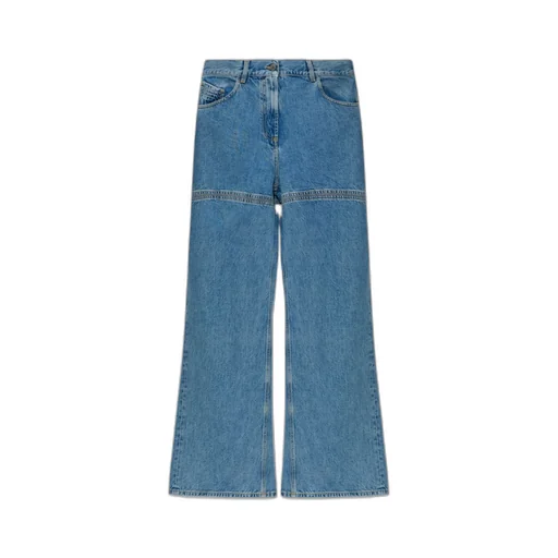 The Attico High-Waisted Wide-Leg Jeans