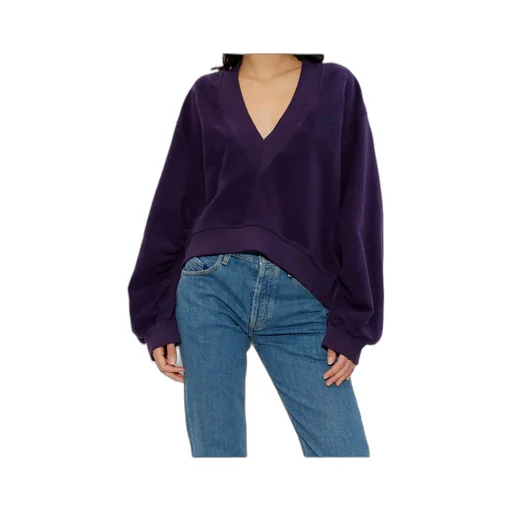 The Attico V-Neck Logo Detail Sweatshirt