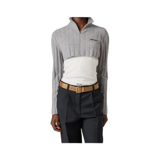 Cropped Wool And Cashmere Cardigan