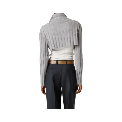 Cropped Wool And Cashmere Cardigan