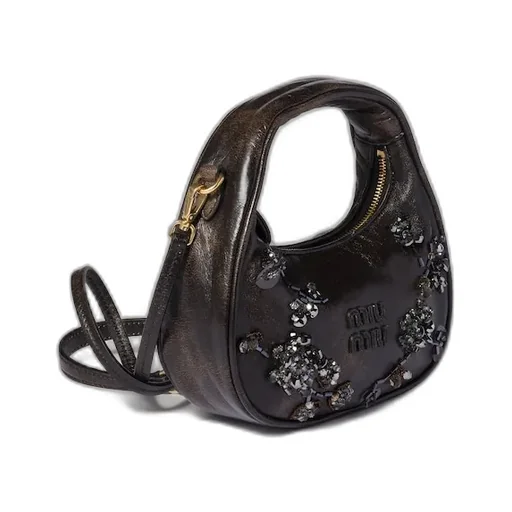 Wander Embroidered Leather Mini-Bag