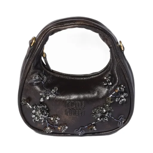 Wander Embroidered Leather Mini-Bag