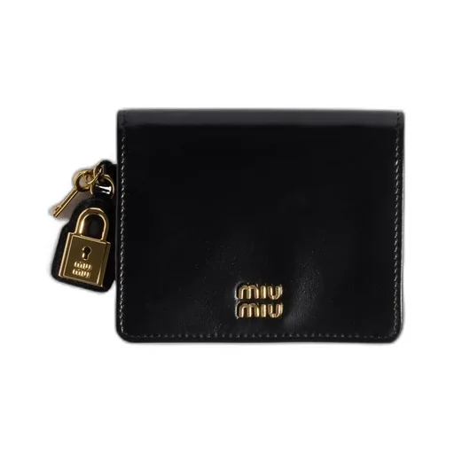 Miu Miu Logo-Lettering Bi-Fold Wallet