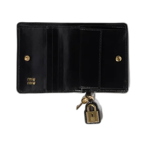 Miu Miu Logo-Lettering Bi-Fold Wallet