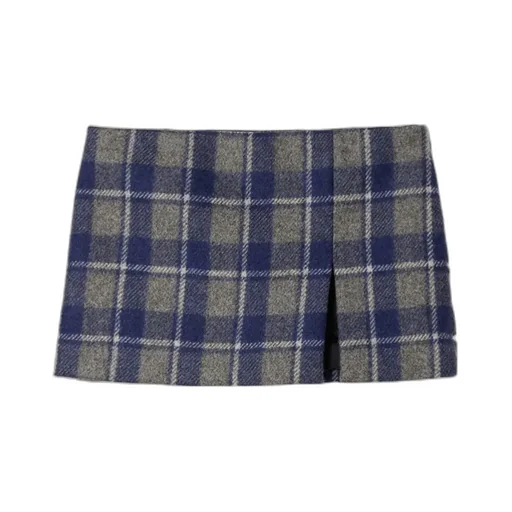 Checked Miniskirt