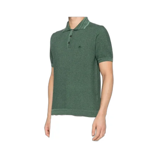 Etro Logo Embroidered Pique Polo Shirt