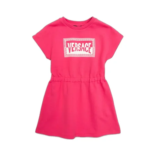 Versace Kids Logo Printed Dress