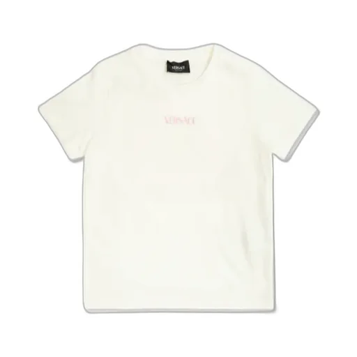 Versace Kids Logo Printed Crewneck T-Shirt