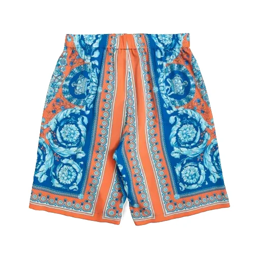 Versace Kids Barocco Printed Shorts