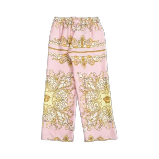 Versace Kids Baroque Printed Straight-Leg Pants