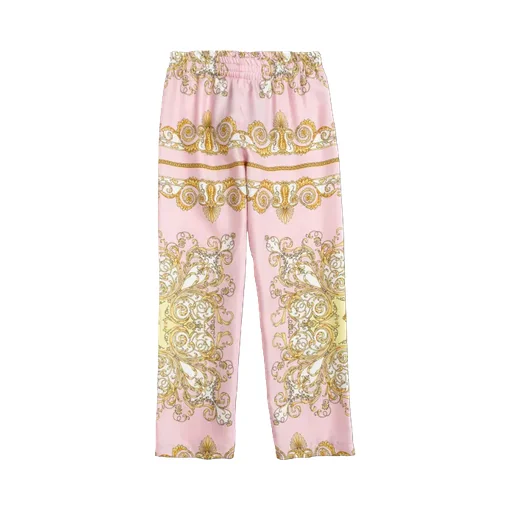 Versace Kids Baroque Printed Straight-Leg Pants
