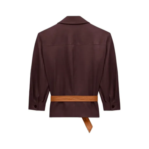 Saint Laurent Zip-Up Belted Jacket