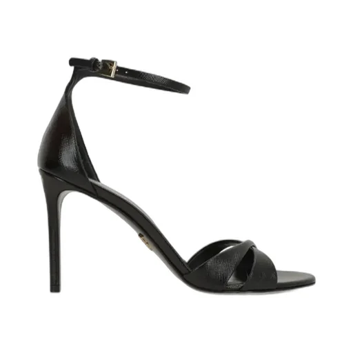Prada Round-Toe High-Heeled Sandals