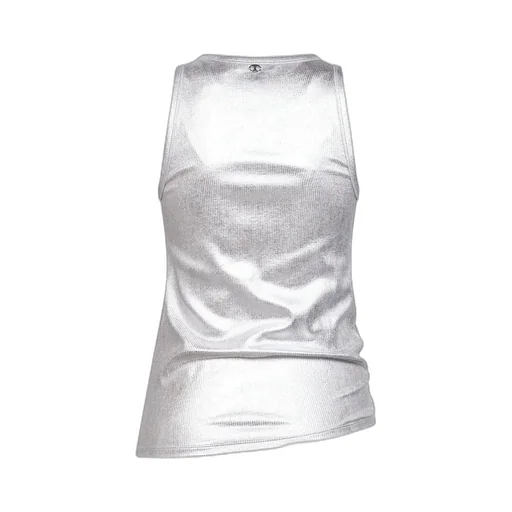 Rabanne Ribbed Asymmetric Hem Top