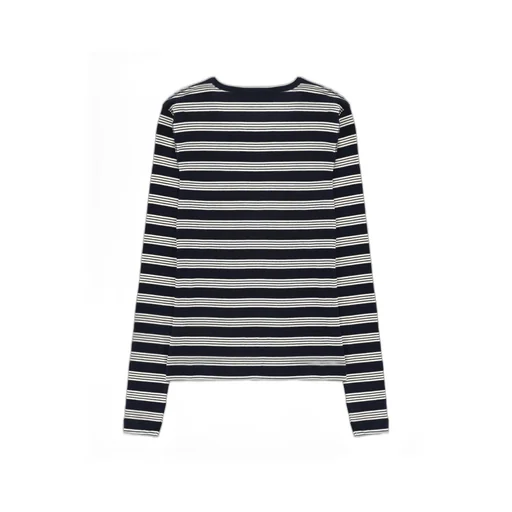Ganni Stripe Rib Long Sleeved Jumper