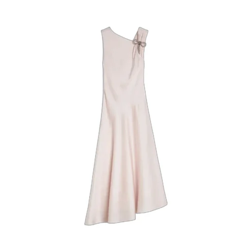Jil Sander Envers Asymmetric Satin Evening Dress
