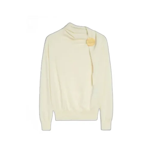 Jil Sander Draped-Neck Knitted Jumper
