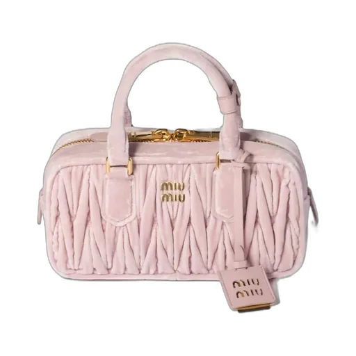 Arcadie Matelassé Velvet Bag