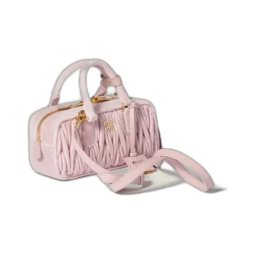 Arcadie Matelassé Velvet Bag