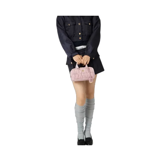 Arcadie Matelassé Velvet Bag