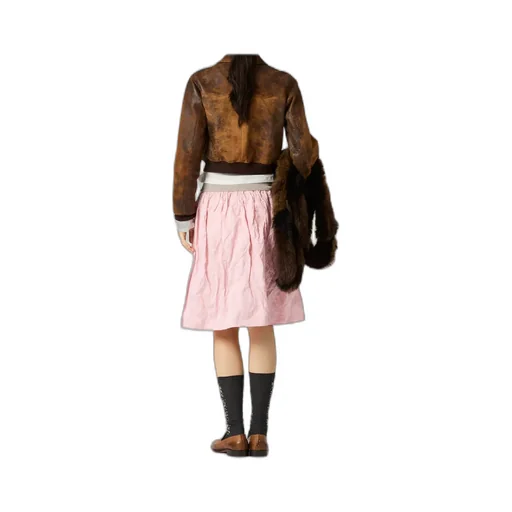 Miu Miu A-Line Logo Midi Skirt