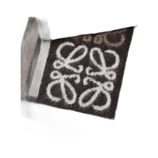 Loewe Anagram Jacquard Fringed Scarf
