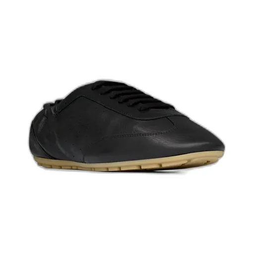 Lewis Elasticised-Heel Leather Sneakers