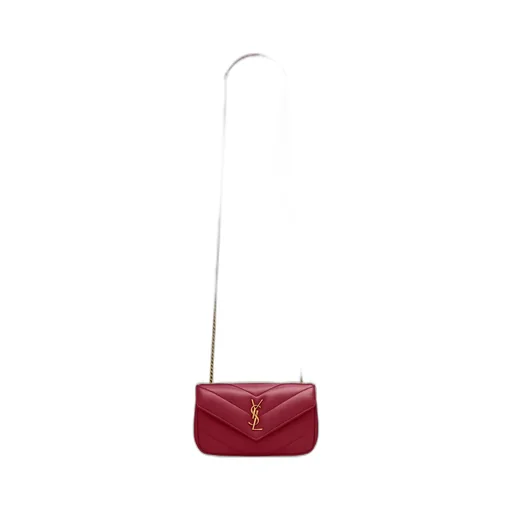 Saint Laurent Loulou Foldover Top Mini Shoulder Bag