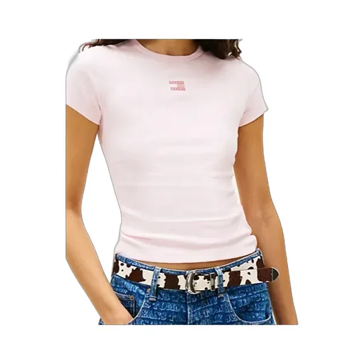Tommy Badge Ribbed Slim T-Shirt