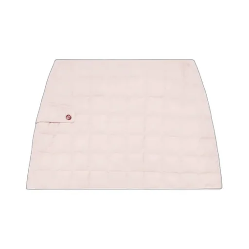 Nylon Quilted Mini Skirt