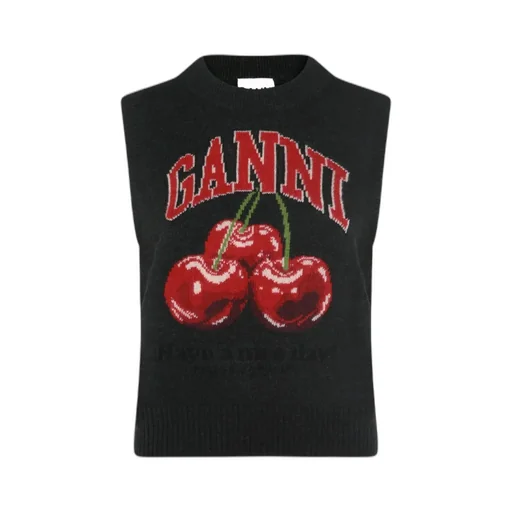 Ganni Cherry Sleeveless Jumper