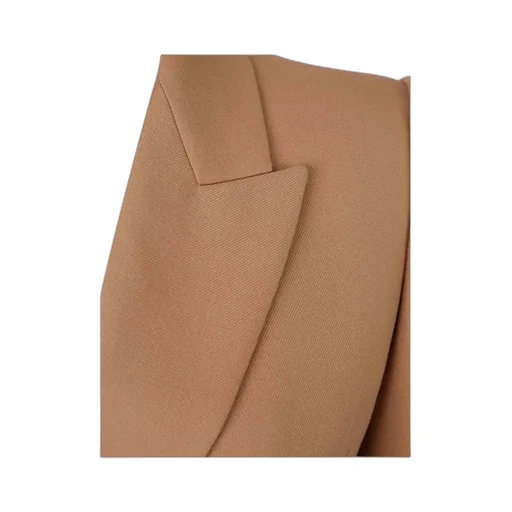 Peak-Lapel Button Wool Blazer