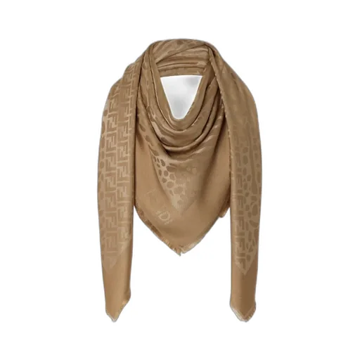 Fendi Ff Frayed-Edge Scarf