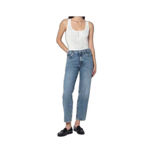 Frame Mid-Rise Straight-Leg Jeans