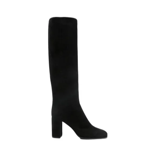 Prada Block-Heeled Knee-High Boots