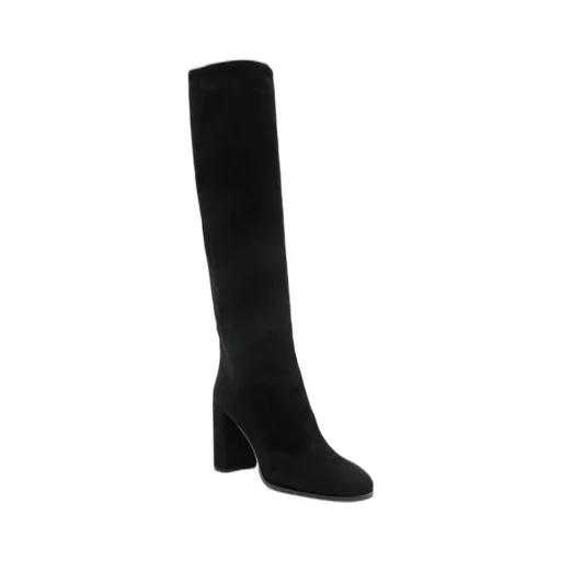 Prada Block-Heeled Knee-High Boots