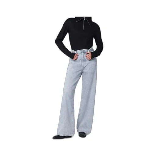 High-Waisted Wide-Leg Jeans