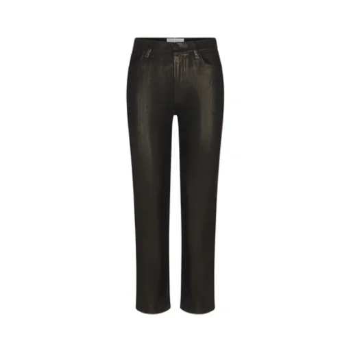 High-Waisted Straight-Leg Jeans