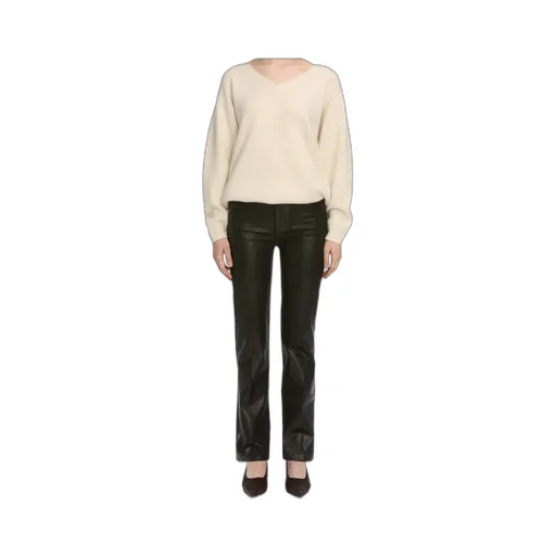 High-Waisted Straight-Leg Jeans