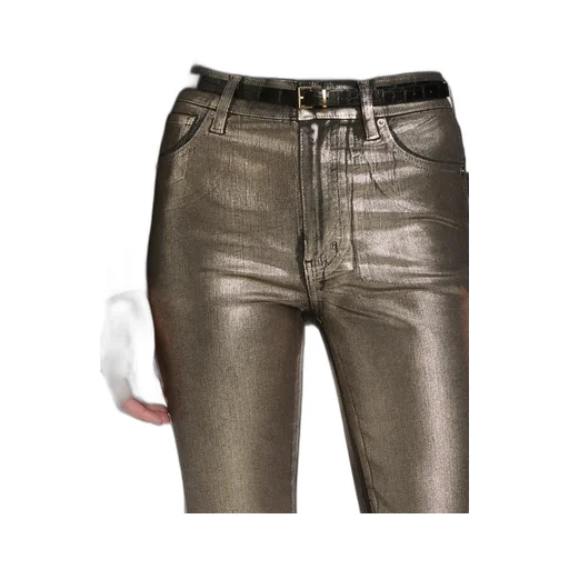 Frame High-Waist Straight-Leg Jeans