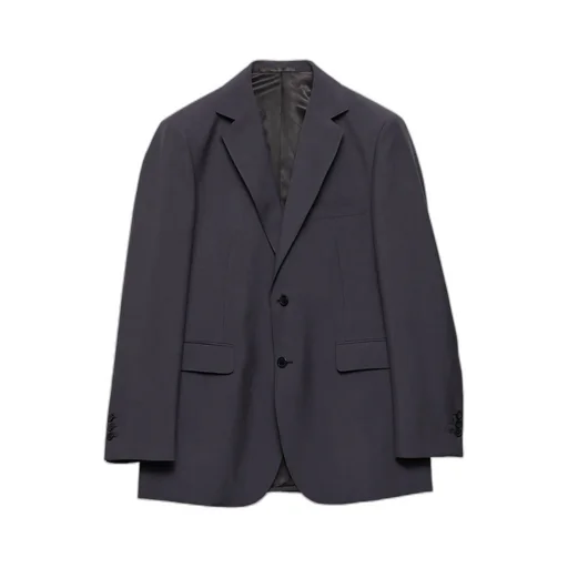 Single-Breasted Wool And Mohair Jacket