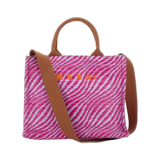 Marni Logo Embroidered Tote Bag