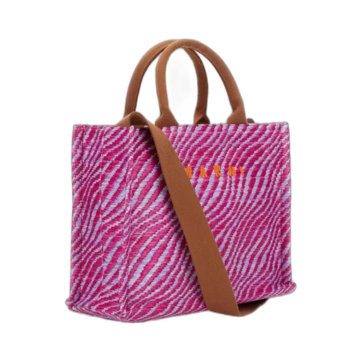 Marni Logo Embroidered Tote Bag