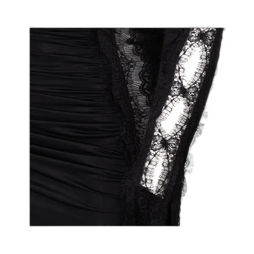 Blumarine Lace-Detailed Ruched Dress