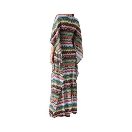 Missoni Micro Pixel-Effect Zigzag Pattern Long Caftan