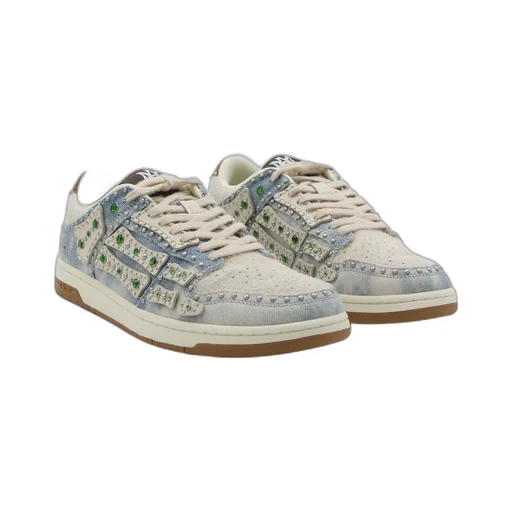 Amiri Skel Top Low Embellished Sneakers