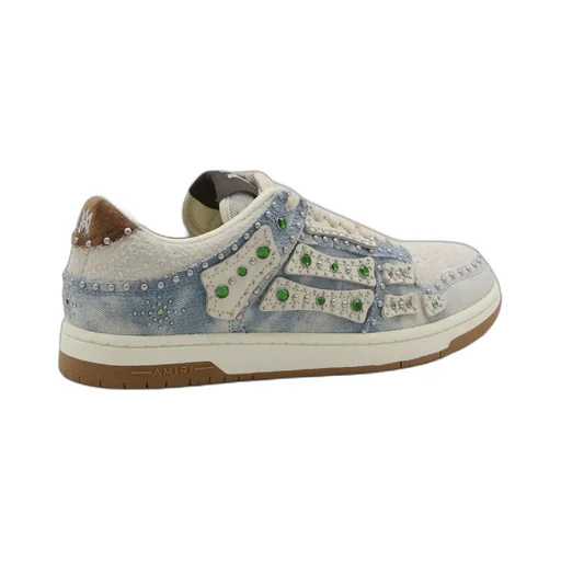 Amiri Skel Top Low Embellished Sneakers