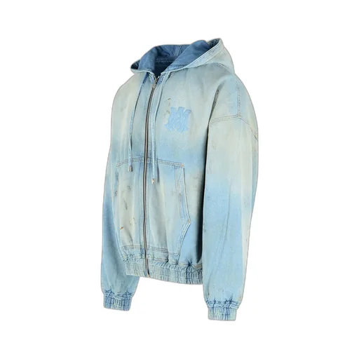 Amiri Logo Patch Zip-Up Jacket