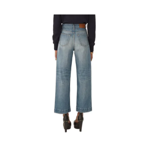 Chlo High-Waisted Cropped Jeans